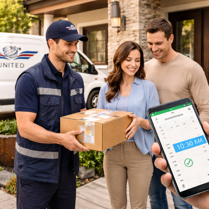 Entrega de mercancía a detalle con cita programada y control de recepción