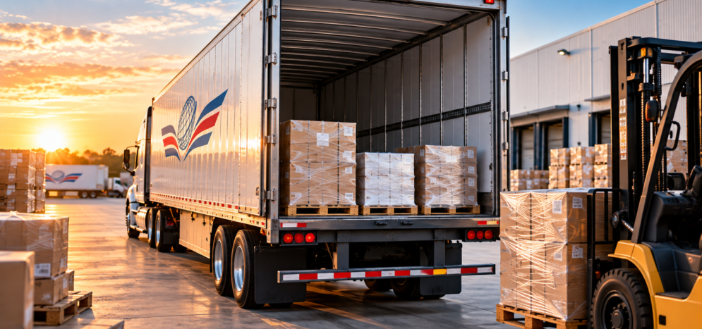 carga-consolidada-mercancia-no-llena-camion Carga consolidada con pallets dentro de un camión para aprovechar el espacio de transporte