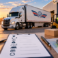 Cotización de transporte de carga con tráiler, pallets y planificación logística de United International Transport